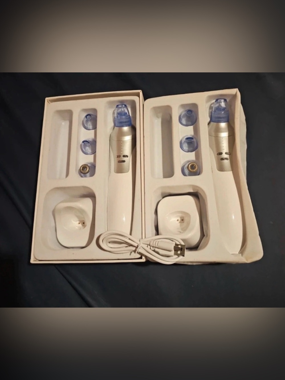 New White Blackhead Vacuum Pore Cleaner Facial Suction Device